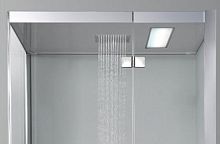 Recessed ceiling shower head BODY+SOULsquarewith speakerwith chromotherapy