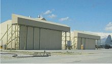 Telescopic hangar door TDS automatic