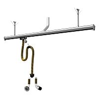 Car exhaust extraction system STRfor workshopsgarageon sliding rail