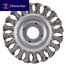 Knotted wheel brush SRBZcleaningmetal wire
