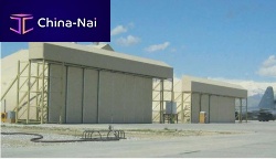 Telescopic hangar door TDS automatic