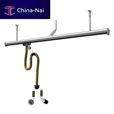 Car exhaust extraction system STRfor workshopsgarageon sliding rail