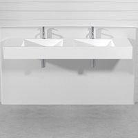 Countertop washbasin SQUAREPietraluce®customizabledouble