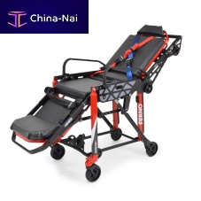 Patient transfer stretcher trolley PRO 28Zmanualpneumaticwith adjustable backrest