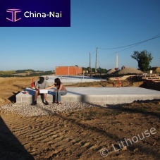 Light aggregate concrete high-resistancefoundation