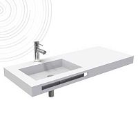 Solid Surface vanity top 403511007with towel rack