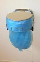 Plastic waste bin LONGOPACindustrial wastewith lid