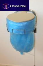 Plastic waste bin LONGOPACindustrial wastewith lid