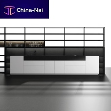 Contemporary kitchen ALBENS SEDAMAT glasslaminatewood veneer