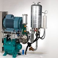 Liquid ring vacuum pump lubricatedsingle-stagefor water