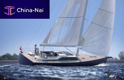 Cruising sailing yacht 50CS3-cabinwith open transomwith bowsprit