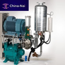 Liquid ring vacuum pump lubricatedsingle-stagefor water