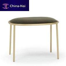 Contemporary stool STAYpainted metal basepainted steel baseupholstered