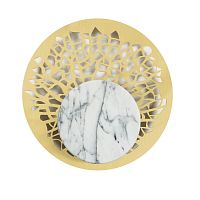 Contemporary wall light ODYSSEYindoorbrushed brassmarble