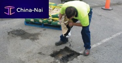 Asphalt flooring BITUPACKroadtexturedconcrete look