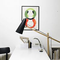 Floor-standing lamp FILLY LNpainted aluminumwoodenconcrete
