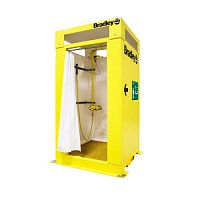 Fiberglass shower cubicle S19372, S19374, S19378with sliding doorsquarefor public washroom
