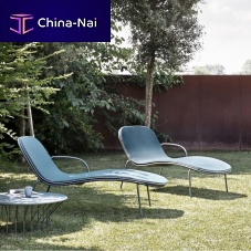 Contemporary sun lounger SUNSHINEfabricpainted metalcommercial