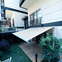 Retractable awning NAROONmotorizedbalconywhite