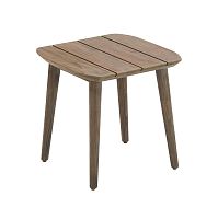 Contemporary side table LEOwoodenwooden basesquare