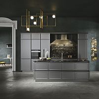 Traditional kitchen Frameelmstainless steelisland