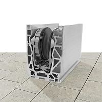 Extruded aluminum profile N-ERAU-shapedfor railingfor balcony