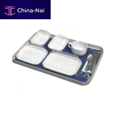 Aircraft cabin meal tray plasticdisposable