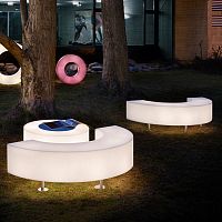 Contemporary garden bench ATOLLO PANCApolyethyleneilluminated