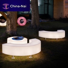 Contemporary garden bench ATOLLO PANCApolyethyleneilluminated
