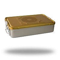 Instrument sterilization container perforated