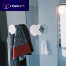 Contemporary coat hook HOOP chrome-plated brassindividualbathroom