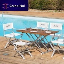 Contemporary stool A7000 seriesvinylanodized aluminum basefolding