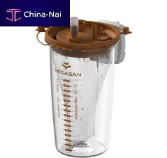 Body fluids suction jar MG-VKxypolycarbonatesingle-use
