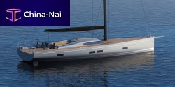 Cruising-racing sailing yacht A622-cabinwith open transomwith bowsprit