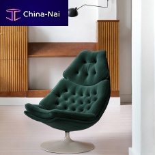 Contemporary fireside chair F587-F588fabricleatherhigh back