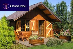 Wooden garden cabin VILLARSred cedartraditional