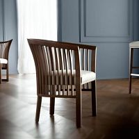 Contemporary chair ALLUSIONindoorfabricbeech base