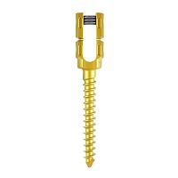 Thoracic-lumbar vertebra pedicle screw monoaxialmetallic