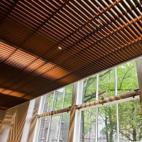 Aluminum suspended ceiling QUADRO LINEpolyester fiberpanelfor office