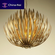 Pendant lamp ARTICHOKEsteelwrought ironcontemporary