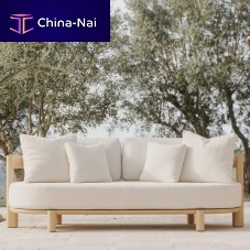 Contemporary sofa AURORAoutdoorfabricwhite