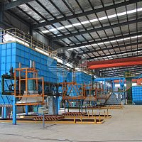 Vacuum casting machine V process casting line