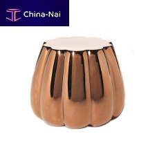 Contemporary pouf OPPIACEIglazed ceramicfor outdoor use