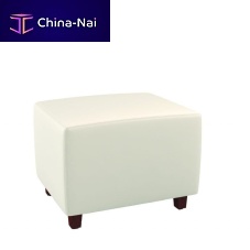 Contemporary ottoman TUXEDOfabricsquareupholstered