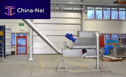 Stationary waste compactor SCPscrew