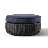 Contemporary pouf Paradise Birdwaterproof fabriccompositeround