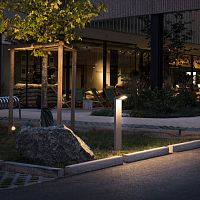 Urban bollard light STREAMCUTcontemporaryaluminumLED