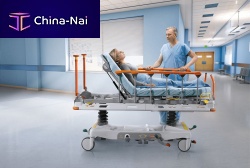 Transport stretcher trolley sprint 100emergencyhydro-pneumaticheight-adjustable