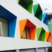 Panel cladding ROCKPANEL PLYcompositebasaltinterlocking
