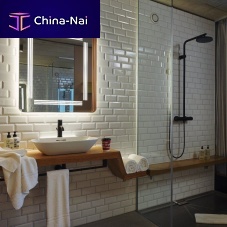 Wall-mounted bathroom mirror 65.737.81contemporarysquarestainless steel